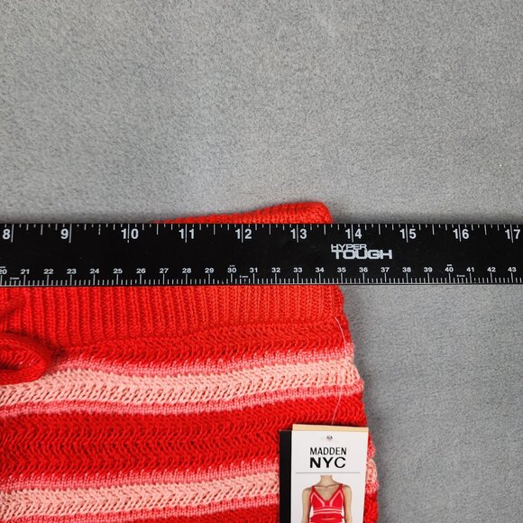 Madden NYC Crochet Shorts Women's Size Medium 7-9 Poppy Red Beach NWT - Picture 7 of 10